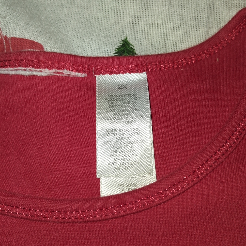 Vintage 80s Carole Little Sport Red 2XL Tee With Embroidered Snake Patch - Picture 3 of 5